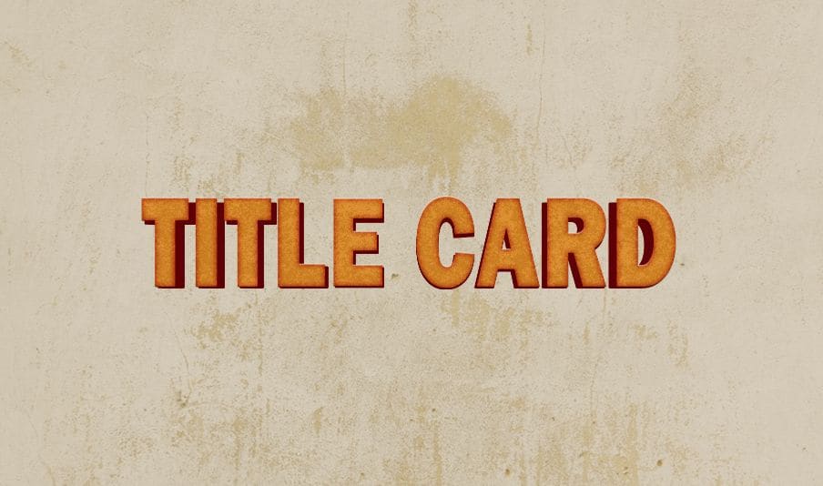 Titlecard Design